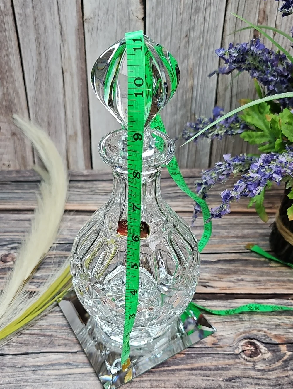 VINTAGE AUTHENTIC GORHAM GLEN MIST FULL LEAD CRYSTAL DECANTER